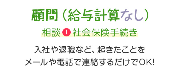 顧問（給与計算なし）